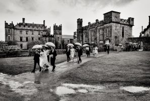 Line of Wedding Guests