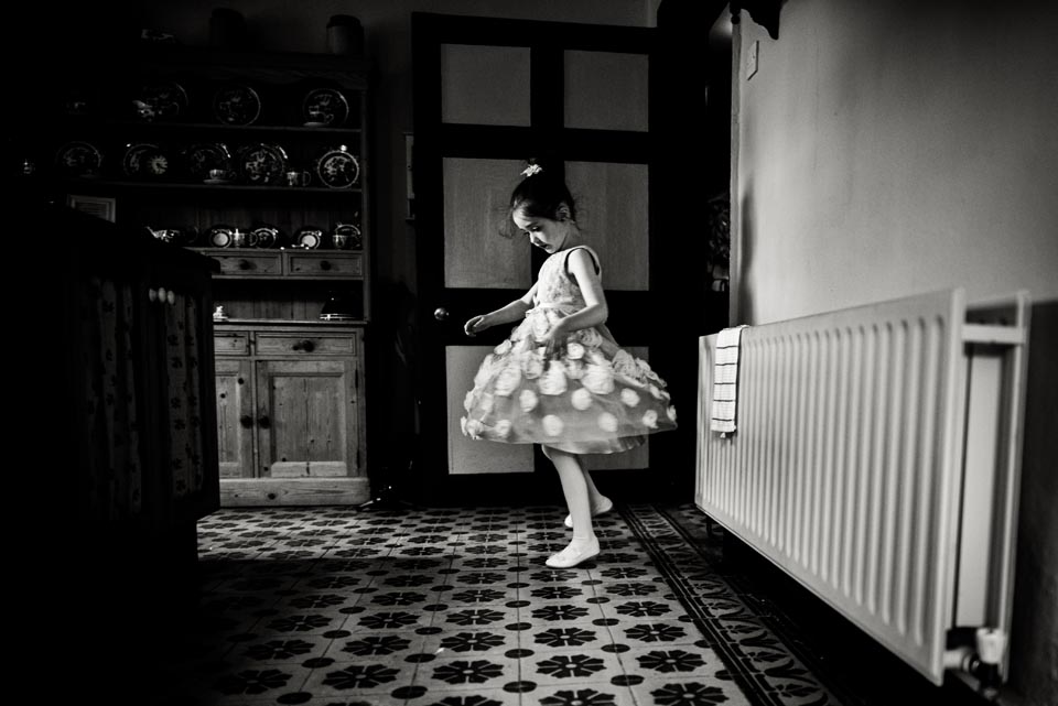 Young girl in a kitchen
