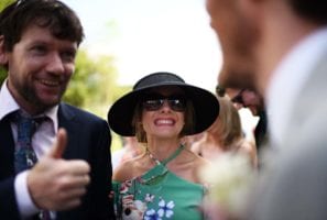 Smiling Wedding Guest