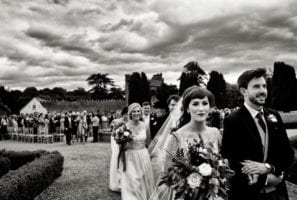 Bride and Groom with their bridal party